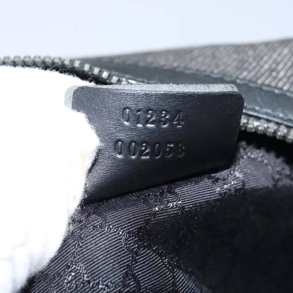 GUCCI Web Sherry Line Shoulder Bag Canvas Gray Red Green 01234 Auth 76421 - Picture 12 of 16